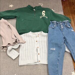 Zara Green Los Angeles Kids Sweatshirt